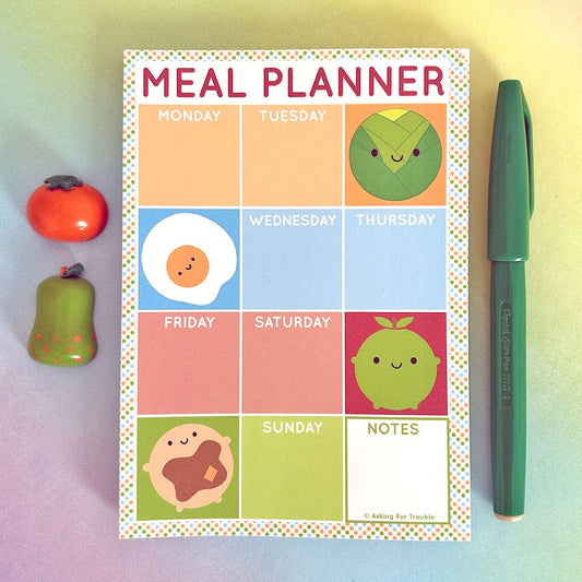 Kawaii Magnetic Meal Planner Pad