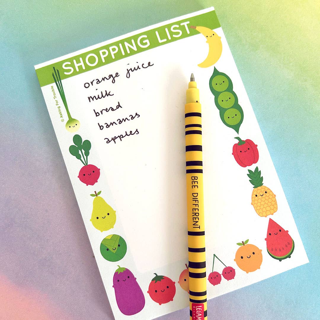 Kawaii Magnetic Shopping List Pad
