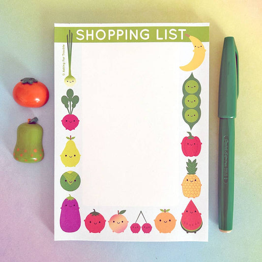 Kawaii Magnetic Shopping List Pad