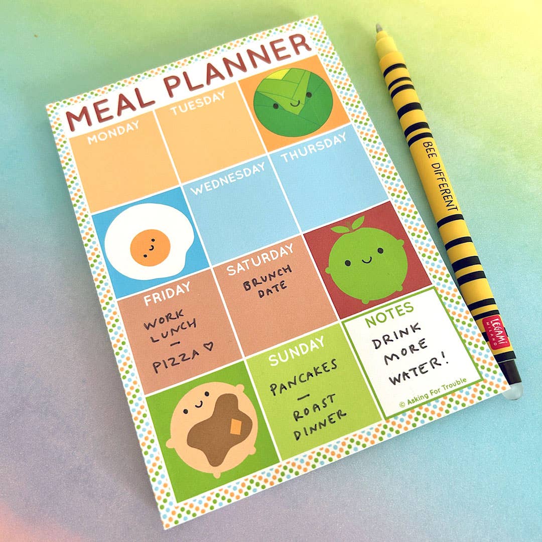 Kawaii Magnetic Meal Planner Pad