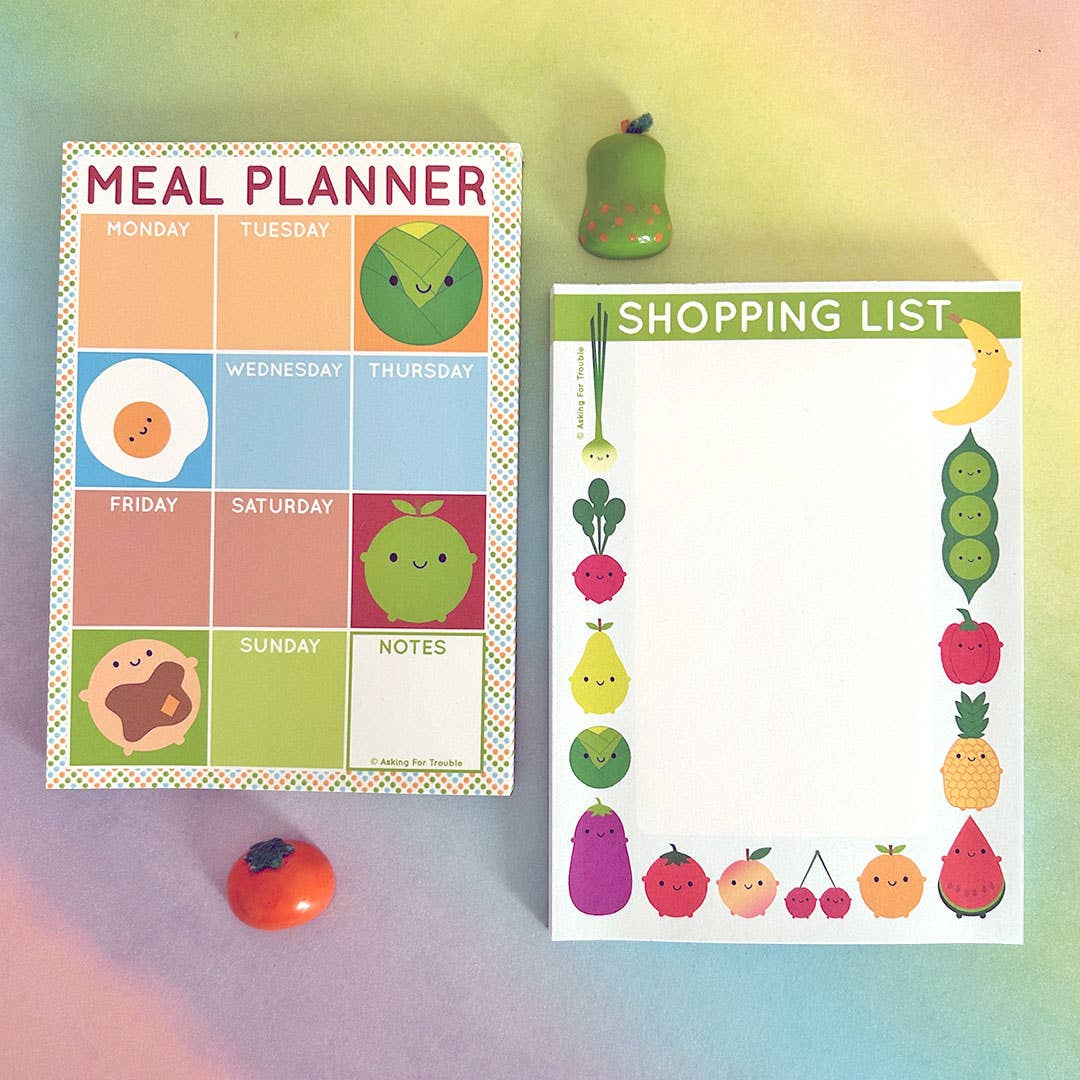 Kawaii Magnetic Shopping List Pad
