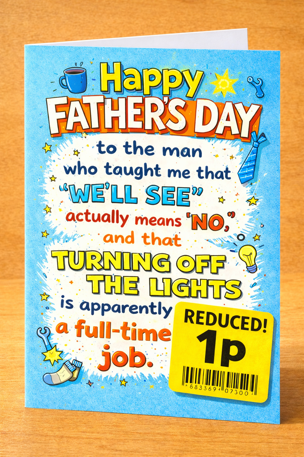 Funny A5 Fathers Day Card for Fathers/Dads – Printed in the UK